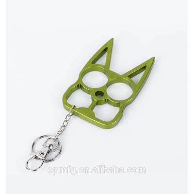 cat design aluminum keychain